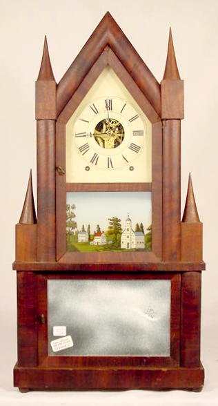 John Birge 8 Day Double Steeple Clock