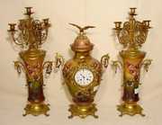 3 Pc French Clock Set