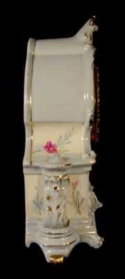 Ansonia La Manche Royal Bonn Porcelain Clock