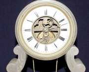 French Swinging Doll Onyx Table Clock