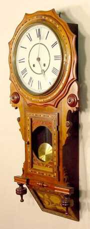 New Haven Inlaid Hanging Clock