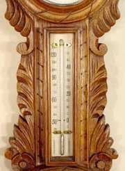 Carved French Clock / Barometer / Thermometer