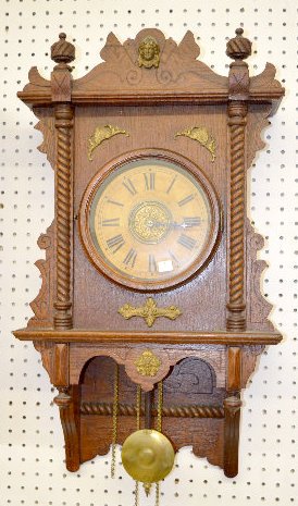 Waterbury “Study”  Oak Wall Clock