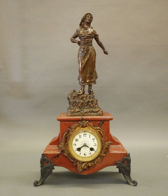 French figural clock