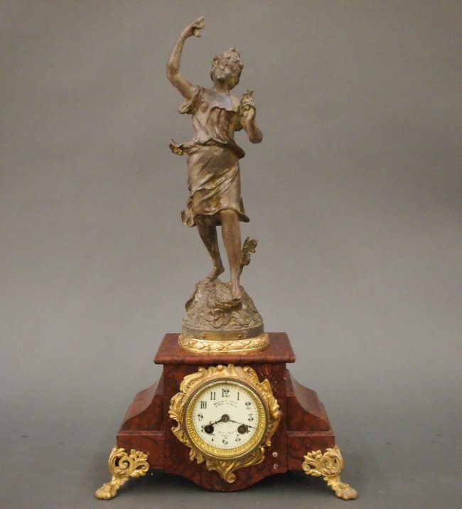 French figural clock