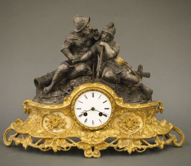 French figural clock