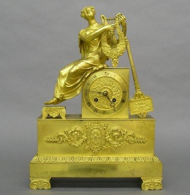 French Ormolu Figural clock