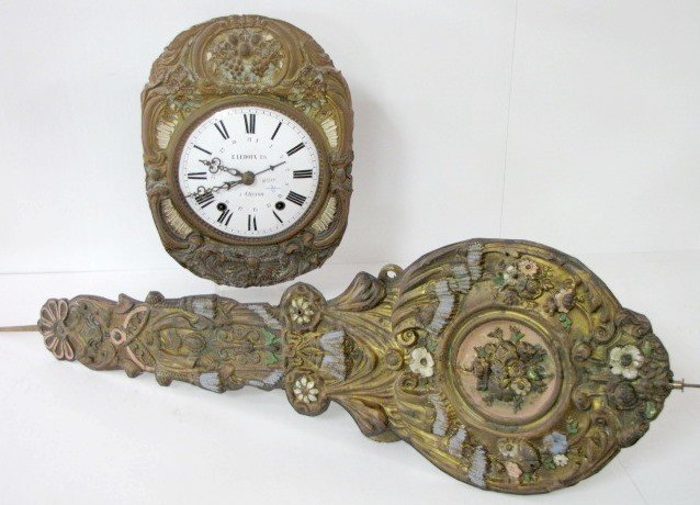 Ornate Signed French Calendar Mobier Clock