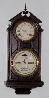 Ithaca Double Dial Calendar Clock