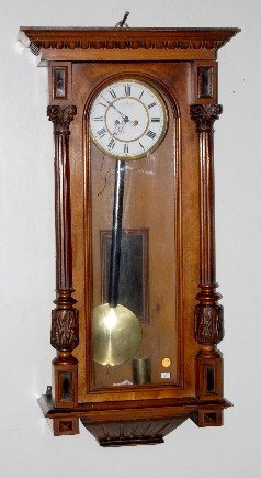 2 Wt Carved (Remember) Vienna Regulator Clock