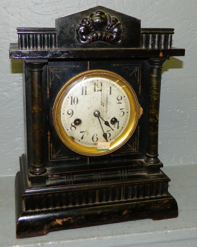 Wurttemberg 14 day clock w/restored head piece