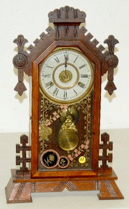 New Haven “Euphrates” Black Walnut Mantel Clock