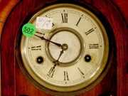 Gilbert Round Top Shelf Clock in Mahogany