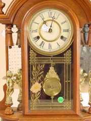 New Haven Mirrorside Table Clock in Walnut