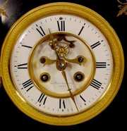 Marti Slate & Marble Table Clock