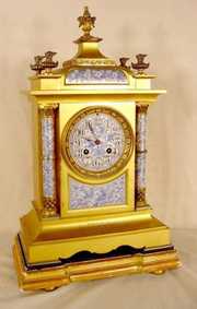 1879 A*B Bronze Plated Presentation Clock