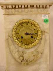 French Marble Column Clock Circa 1835
