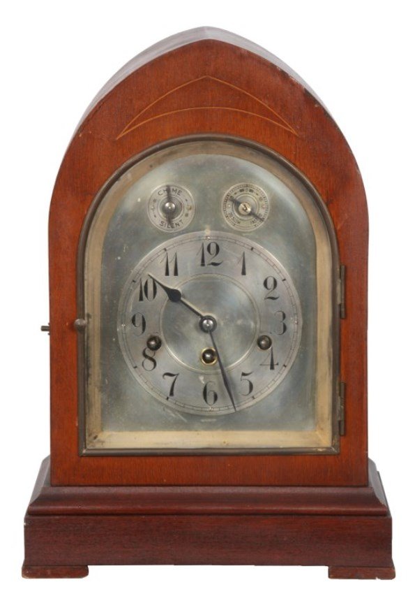 Junhans Mahogany Beehive Clock