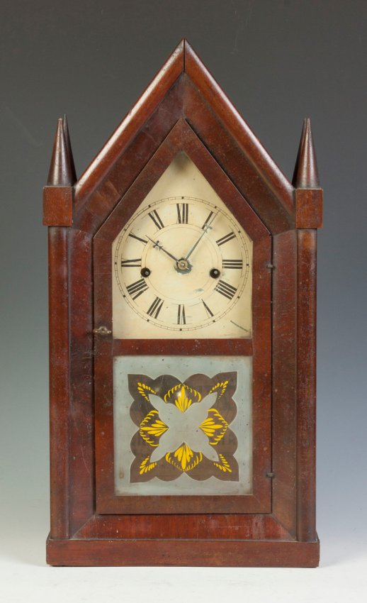 Sperry & Shaw Four Finial Steeple Clock