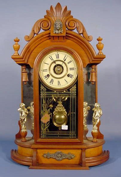 New Haven Occidental Mirrorside Clock