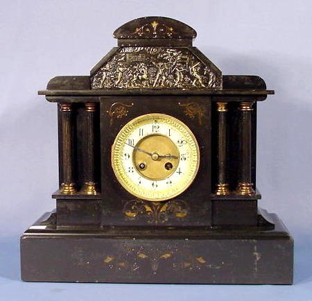 Heavy Slate or Marble Table Clock