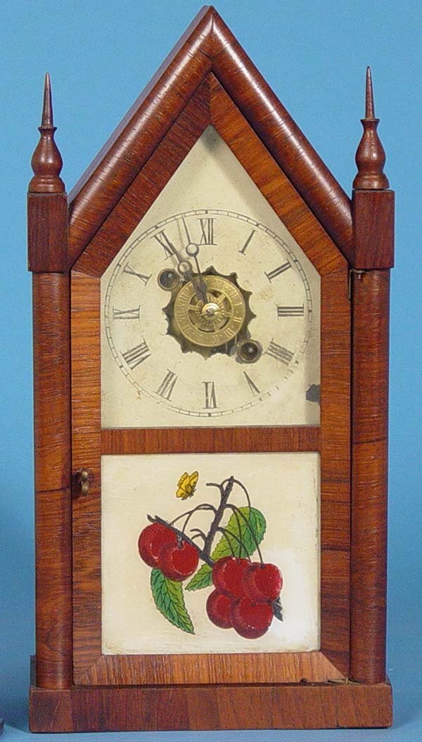 New Haven Mini Rosewood Gothic Steeple Clock