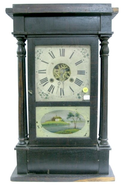 Sperry & Shaw Shelf Clock w/Double Columns