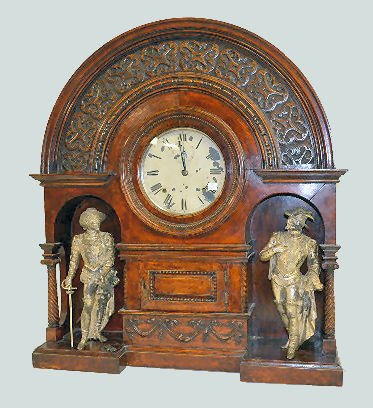 Seth Thomas Carved Arch Statue Clock