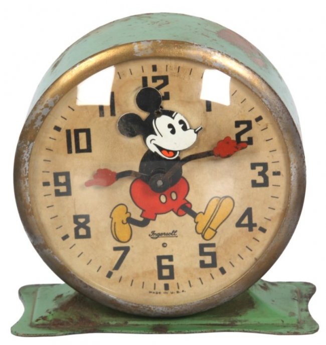 Ingersoll Animated Mickey Mouse Alarm Clock