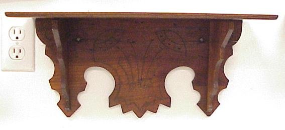 Wood Clock Shelf, 9″ Tall, 17 Â½” Long