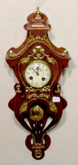 Miniature Art Nouveau Hanging Clock