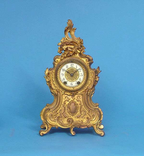 Waterbury Louis XVI Gilt Metal Mantel Clock