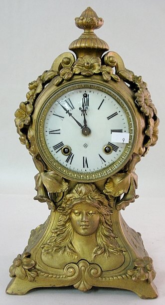 Ansonia “Pallas” Art Nouveau Novelty Clock