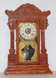 Gilbert No.3206 Kitchen Clock w/ Lions