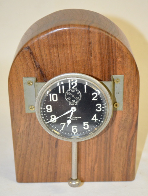 Antique Waltham 8 Day Car Clock