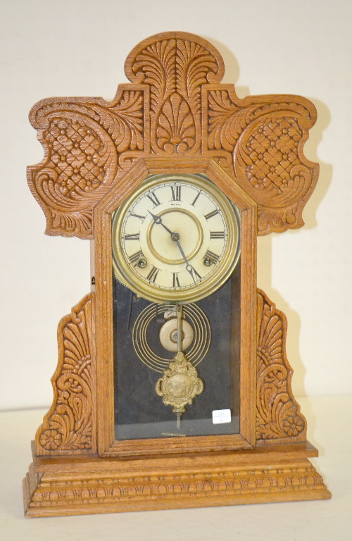 Antique Oak Kitchen Clock