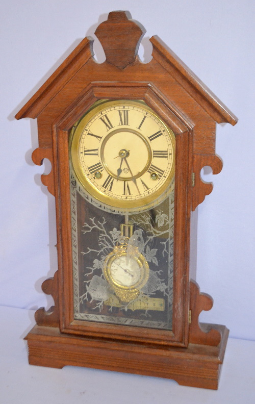 Antique Ansonia “Australia” Walnut Kitchen Clock