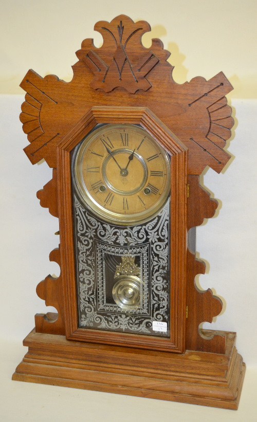 Antique Oak Ansonia Kitchen Clock