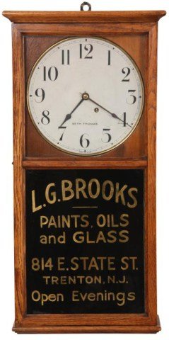 Seth Thomas Office No. 6 Advertising Clock