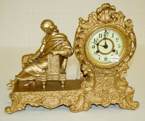 Waterbury Statue Mantel Clock