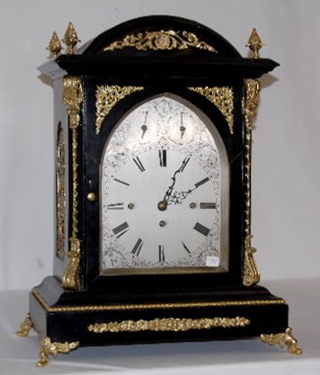 English Double Fusee 8 Bell Bracket Clock