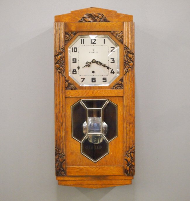 French Art Deco wall clock