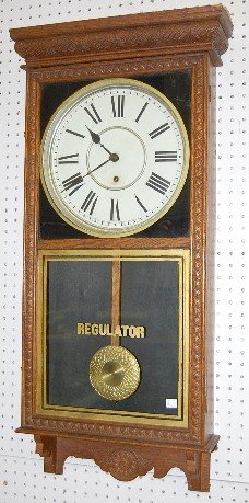 Sessions Antique Store Regulator Clock