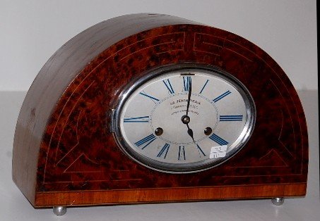 French Antique Art Deco Coin Clock