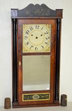 Antique Silas Hoadley Weight Driven Shelf Clock