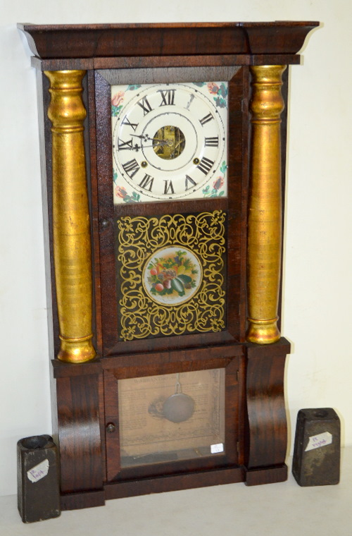 Antique Seth Thomas Split Column Weight Shelf Clock