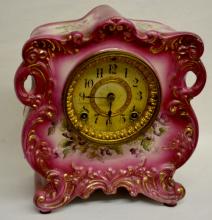 Antique Ansonia Porcelain Clock “Tyro”