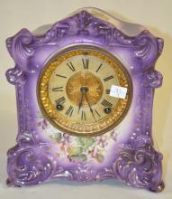 Antique Ansonia Porcelain Shelf Clock “Tyrant”