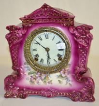 Antique Ansonia Porcelain Shelf Clock “Whig’