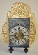 Antique Dutch Stohl Hanging Calendar Wall Clock